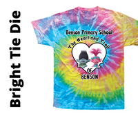 Benson Primary Tie Dye Tees-Adult or Youth Sizes