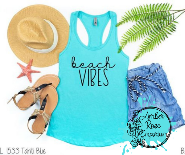 Beach Vibes Tee Shirt or Tank Top