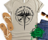 Scenic Route Tee Shirt or Tank Top