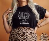 Serial Killers and Chill Tee, Tank or Hoodie (Metallic Silver Ink!)